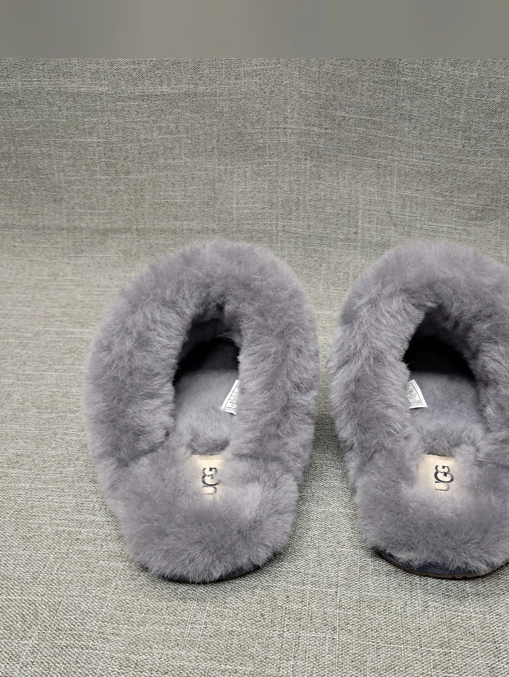 UGG Scuffette ii Navy/Grey Suede Slip On Slippers Womens Size 8 - Picture 4 of 14